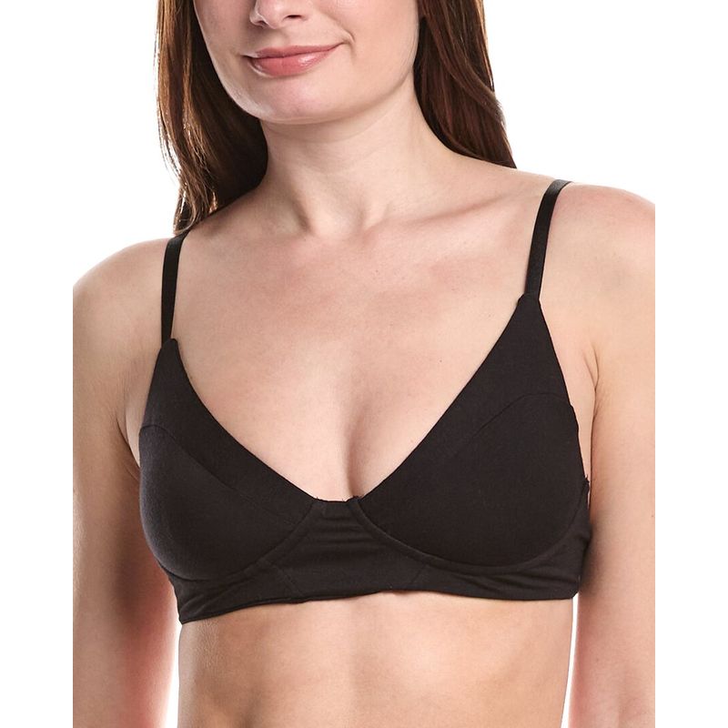 Bamboo Womens 2pk Essential Classic Bra Black